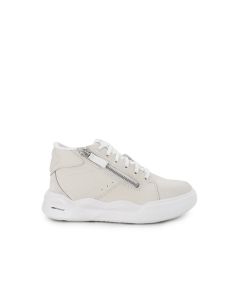 Rush Hi Top Sneaker In White Leather