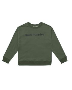 Hush Puppies Pakaian Outerwear Kids Boys Joleen Pullover In Olive 