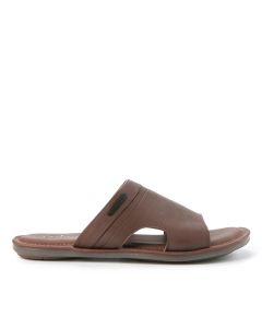 Hush Puppies Sandals Pria Plainville 5 Slide In Brown 