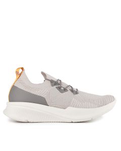 Hush Puppies Shoes Sneakers Pria Spark Laceup In Cool Grey Textile 