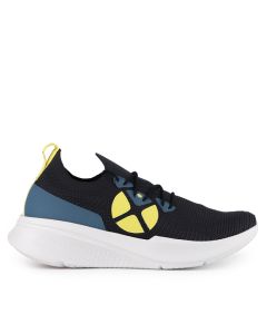 Hush Puppies Shoes Sneakers Pria Spark Laceup In Soft Navy Textile 