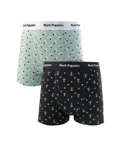 Print Knit Boxer In Mint 